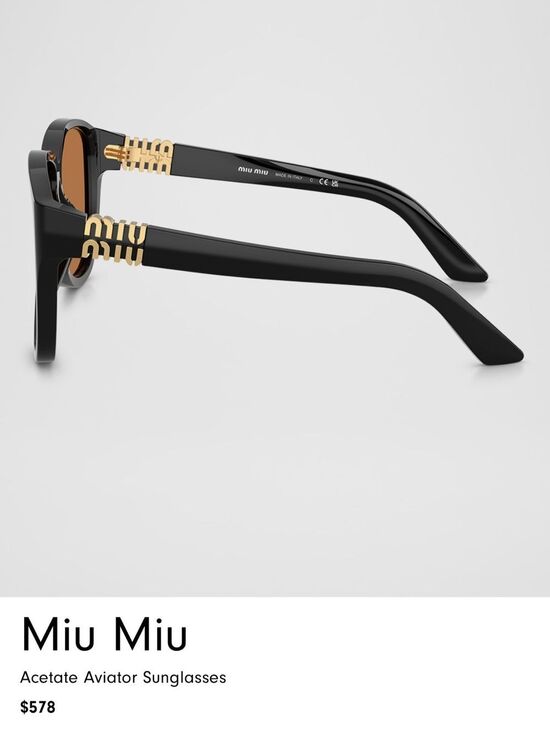 Miu Miu Acetate Aviator Sunglasses main image 4